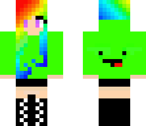 fixed derp grl with rainbow hair