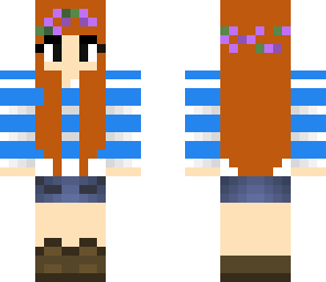 edited flower crown girl