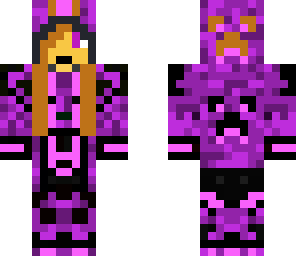 purple cute creeper hunter