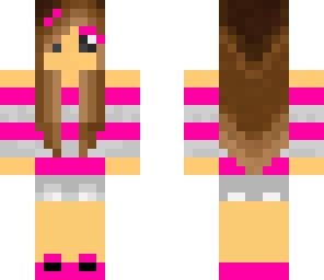 striped dressed girl