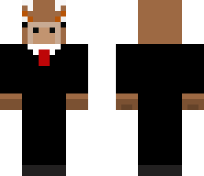 moose in  a suit