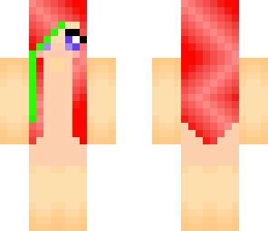 red hair green hilights