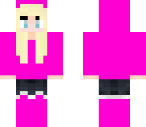 pink hoodie