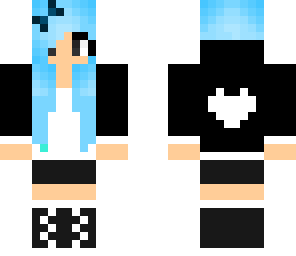 blue emo girl