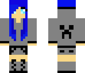 blue hodie girl