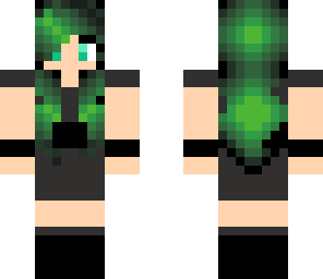 green hair girl