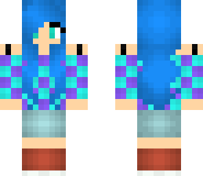blue haired girl fixed