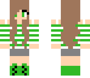 cute girl green