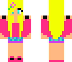 cute summer girl whith a flower