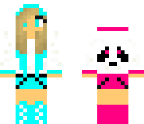 pink and blue