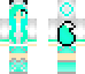 mint blue wolf