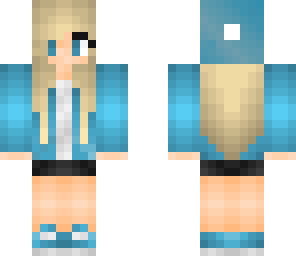 pretty blue beanie girl