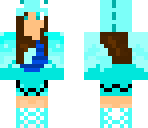 blue dino girl