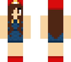 cute overalls girl fixed a mario skin lol