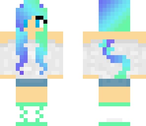 cute ocean cat girl