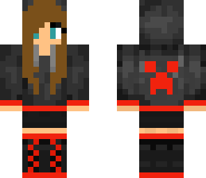 creeper girl red