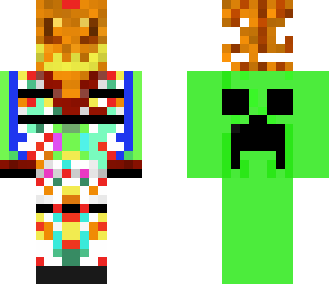pumpkin head creeper back dude