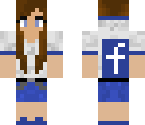 facebook girl blue back