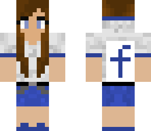 girl facebook white back