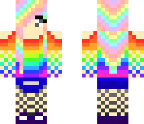 rainbow pixie girl