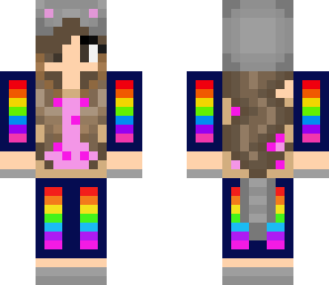 nyan cat hoodie with skin