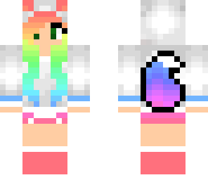 rainbow wolf girl edited
