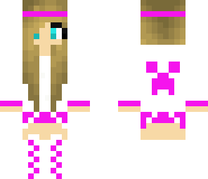 cute pink creeper girl