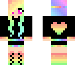 recolor of rainbow girl