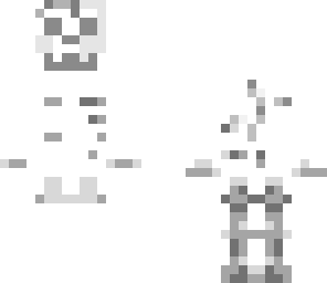 how a real minecraft skelet looks