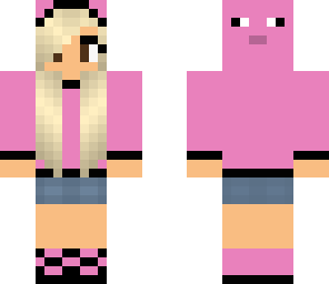pig hoodie girl