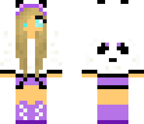 purple panda girl