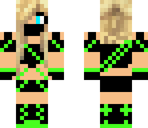 cute green ninja girl