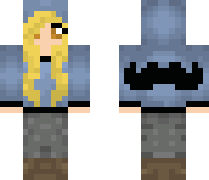 moustache girl