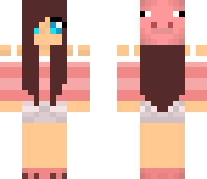 pig girl with headphones