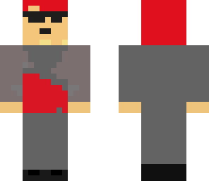 minecraft finest red cool guy