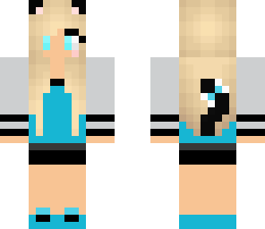 blue cat girl