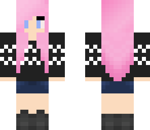 pink haired girl