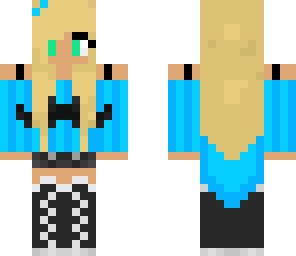 blue mustache girl