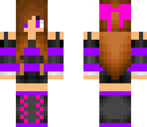 pink purple and blue girl