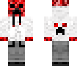 red hoodie creeper with headphones