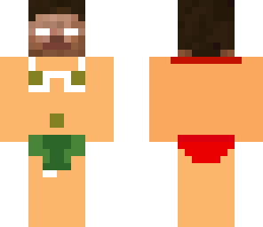 herobrine in a speedo