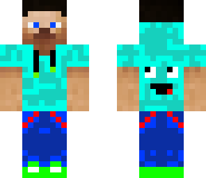 light blue steve