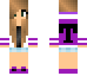 purple varsity girl