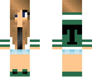 green varsity girl
