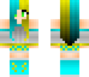 blue and yellow girl