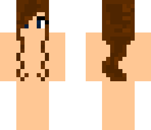 brown hair girl skin base