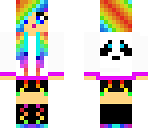 edited rainbow girl
