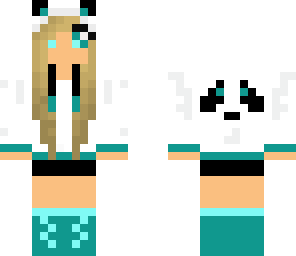 blue panda girl