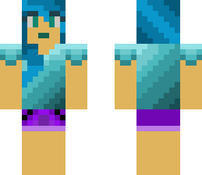 blue girl skin