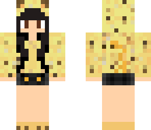 ocelot girl with black hair